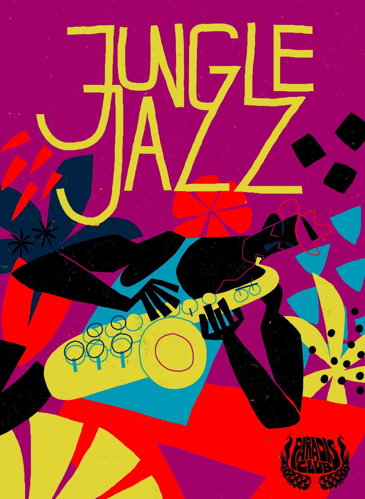 André Ducci作品：Jungle Jazz音乐节插画海报设计
