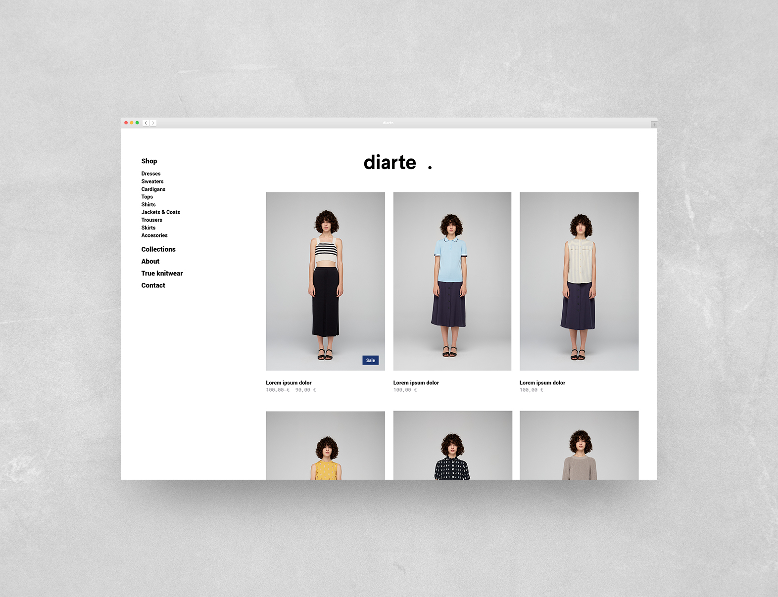 Diarte时尚针织品牌视觉设计