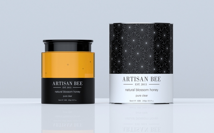 Artisan Bee优雅的化妆品包装设计