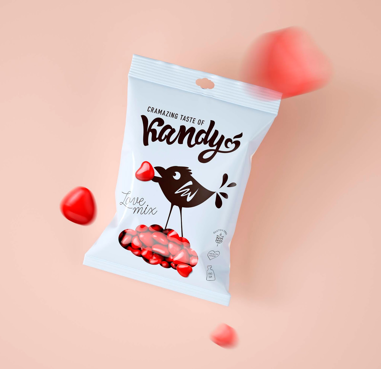 坐在糖果云上啄食的小鸟：Birdie Kandy糖果包装设计