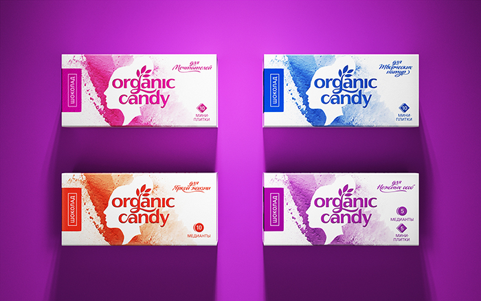 Organic Candy有机巧克力包装设计