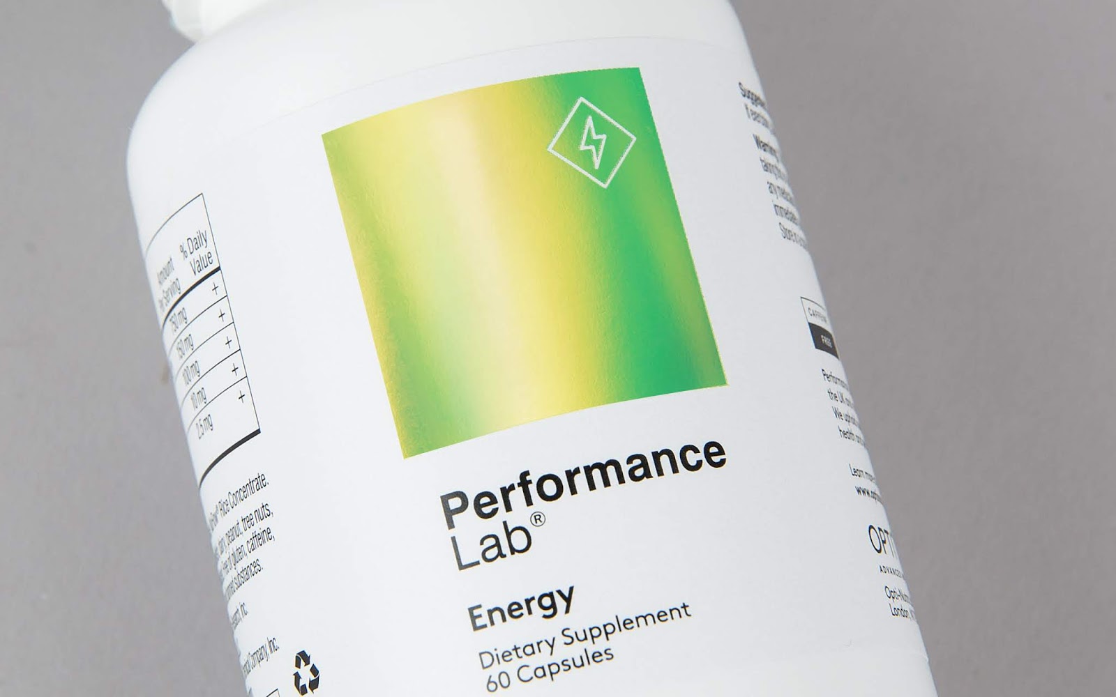 Performance Lab营养胶囊包装设计