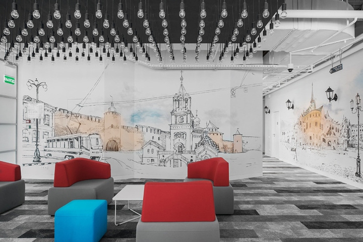 莫斯科华为新总部办公空间设计