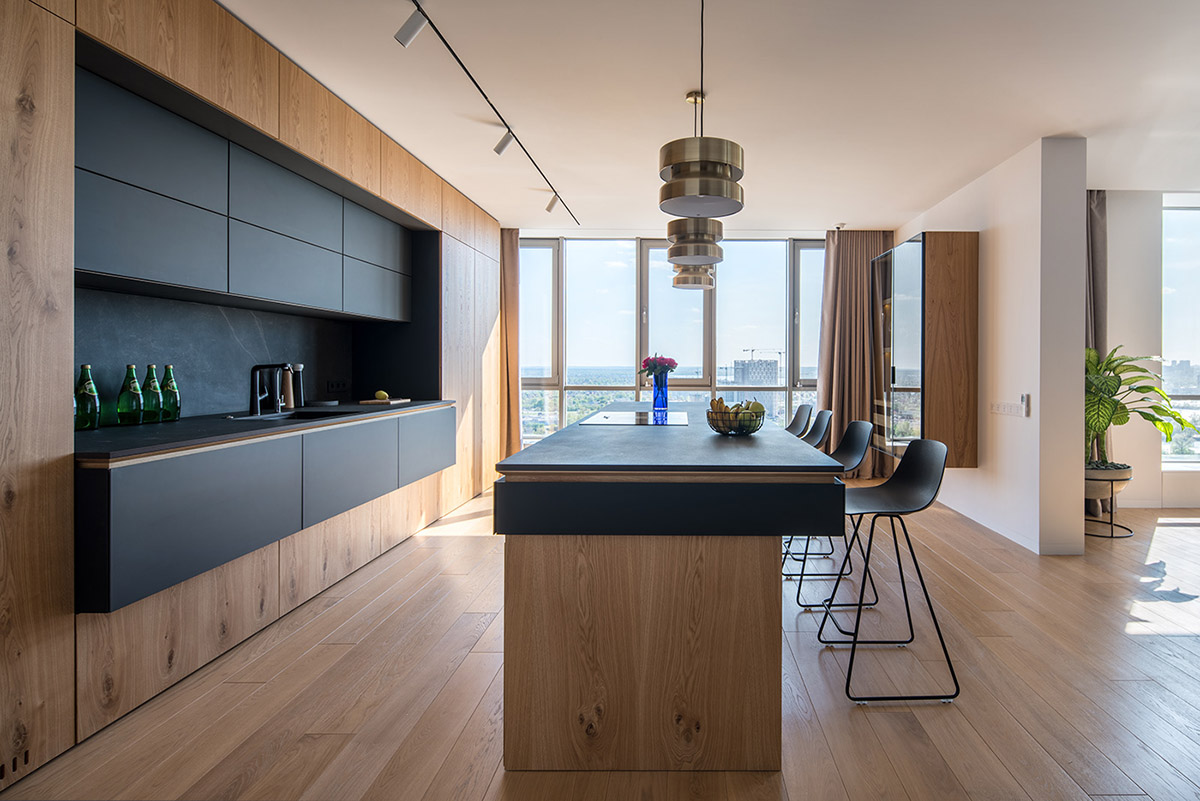 三间公寓的合并：River Stone极简主义风格的300平米住宅设计