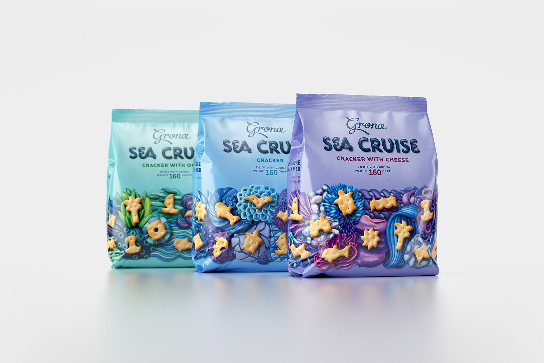 Sea Cruise & Melody可爱饼干包装设计