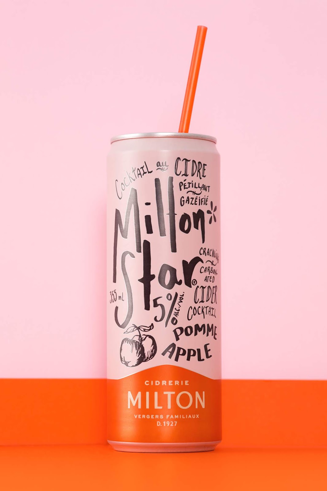 Milton Star罐装苹果酒包装设计