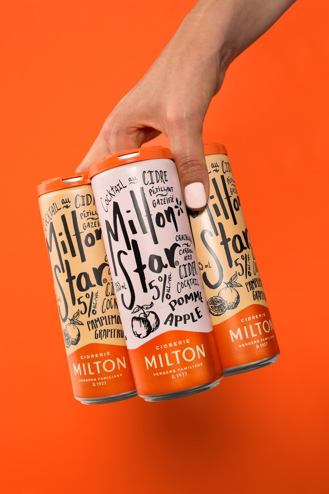 Milton Star罐装苹果酒包装设计