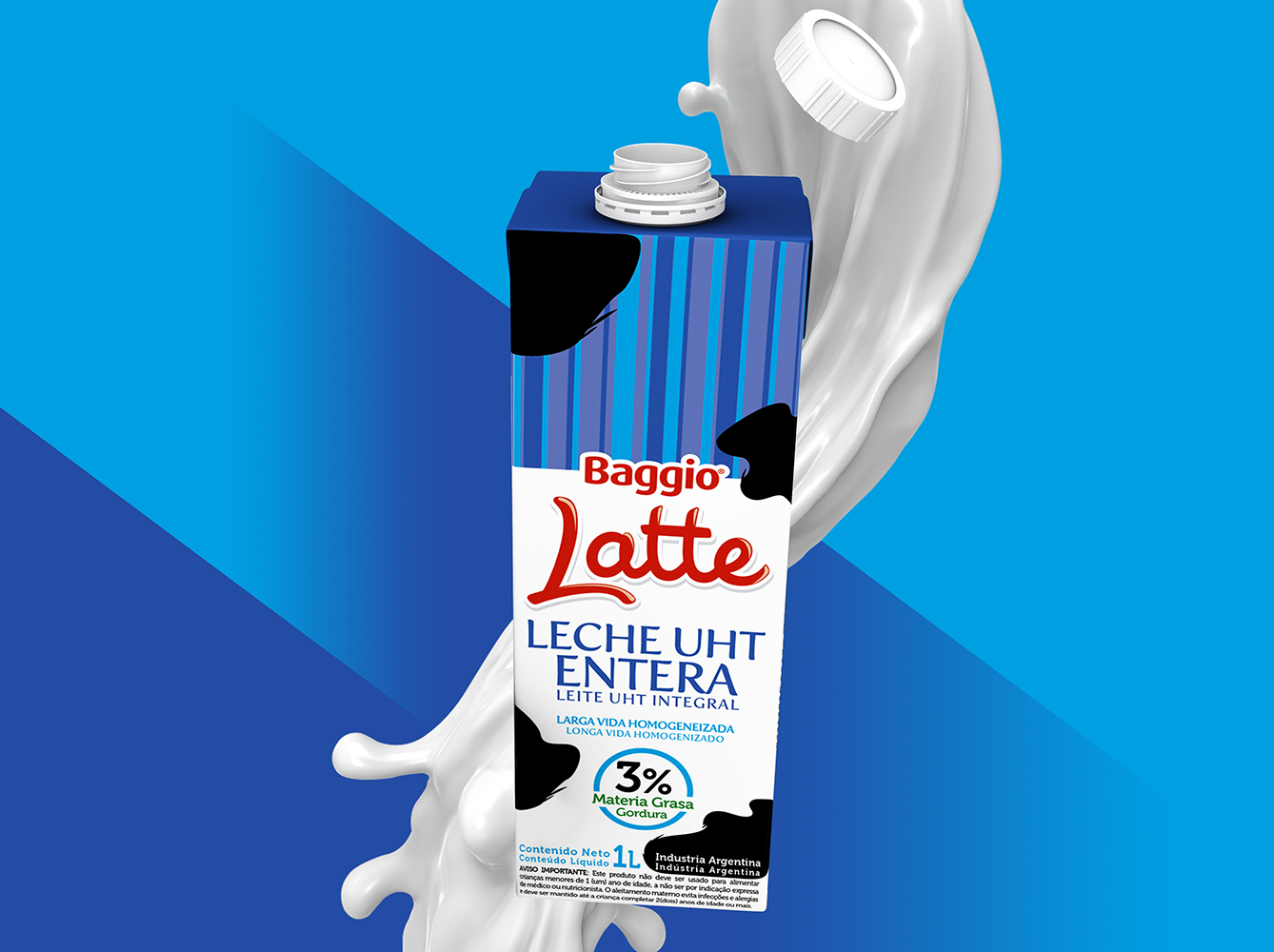 Baggio Latte牛奶包装设计