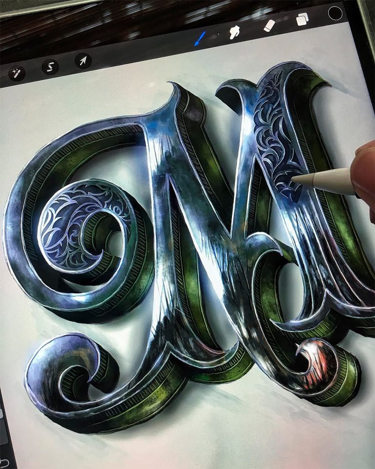 Biksence Nguyen视觉和纹理超赞的字体设计