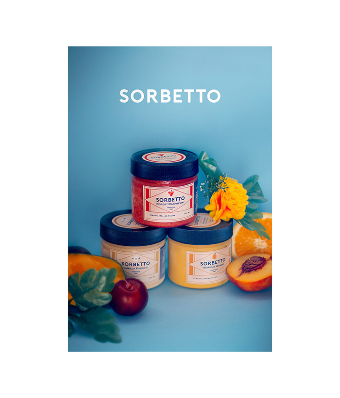 Sorbetto水果冰糕包装设计