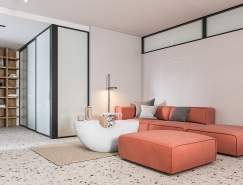 清新的色彩搭配：现代时尚的开放式家居空间设计