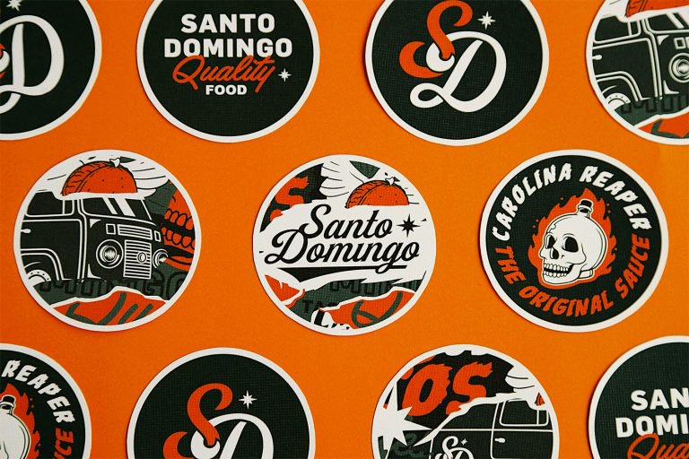墨西哥卷饼车Santo Domingo品牌视觉设计