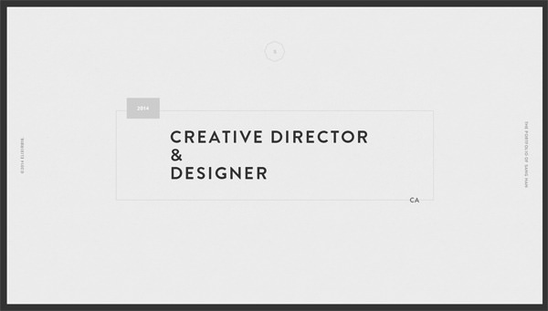 20个极简风格的设计师网站设计