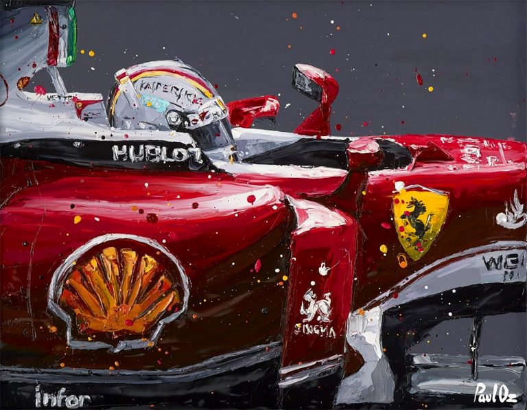 英国艺术家Paul Oz：F1赛车手绘画艺术作品