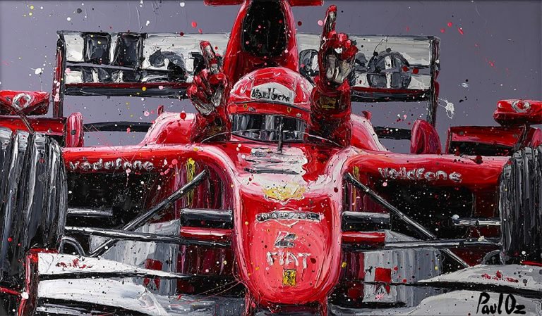 英国艺术家Paul Oz：F1赛车手绘画艺术作品