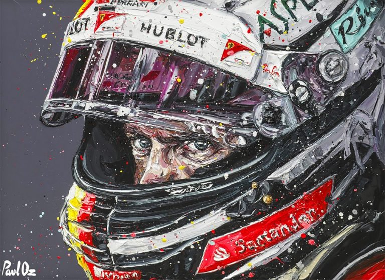 英国艺术家Paul Oz：F1赛车手绘画艺术作品