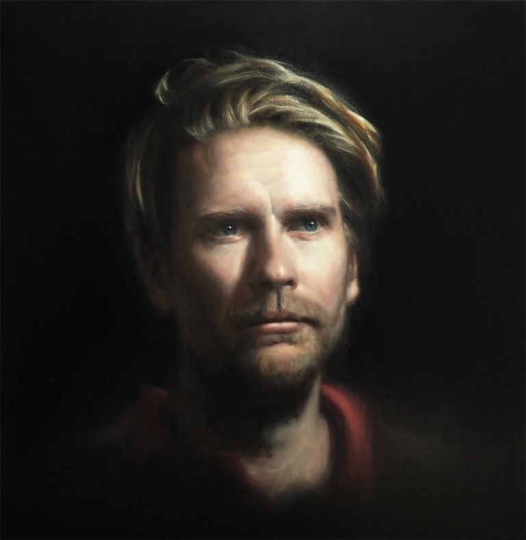 澳大利亚艺术家Michael Simms肖像画作品