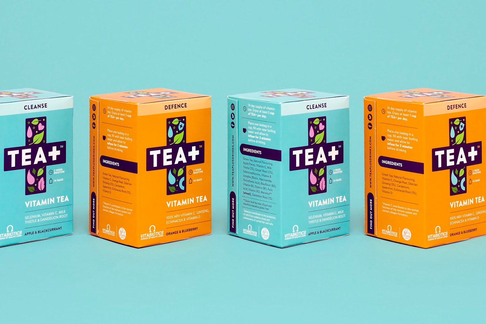 TEA+维它命茶包装设计