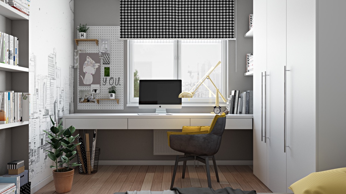 51个家庭办公室工作区空间设计