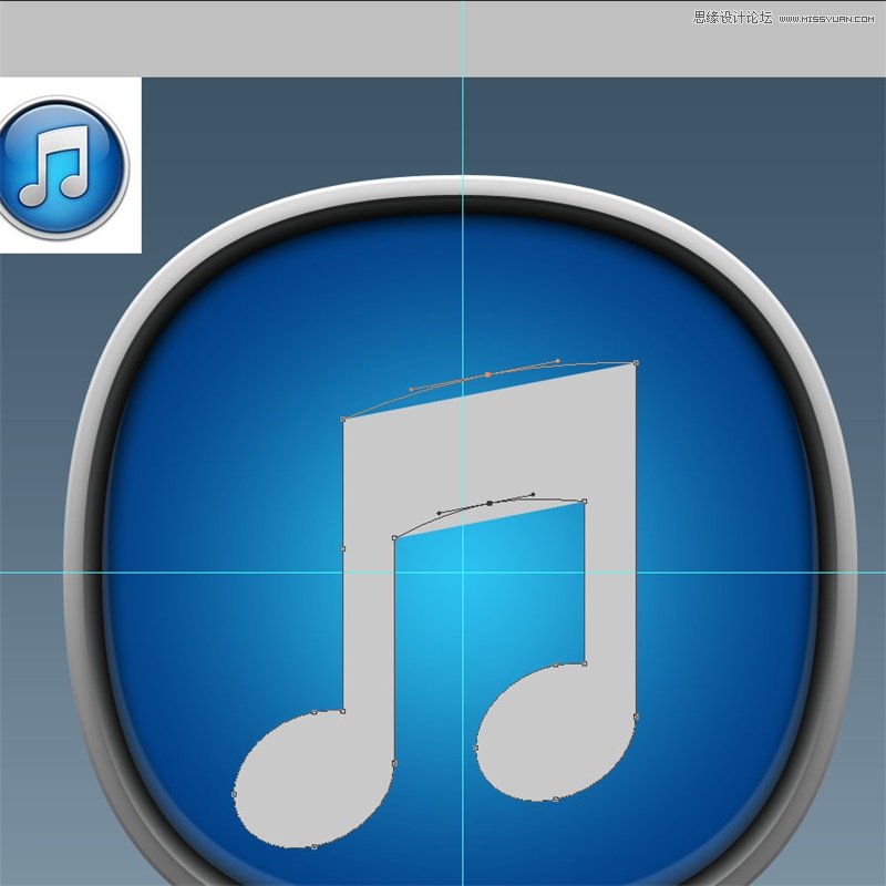 PS绘制立体圆润的iTunes软件图标
