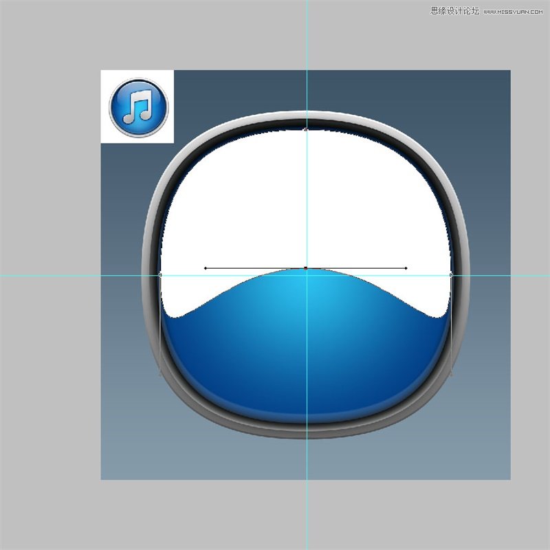 PS绘制立体圆润的iTunes软件图标
