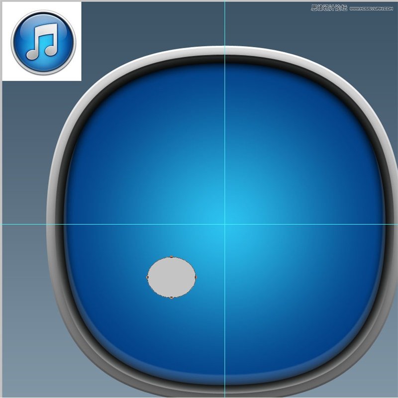 PS绘制立体圆润的iTunes软件图标