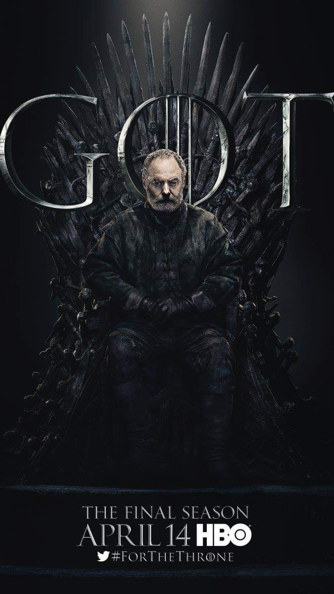 《权利的游戏》(Game of Thrones)最后一季角色海报设计