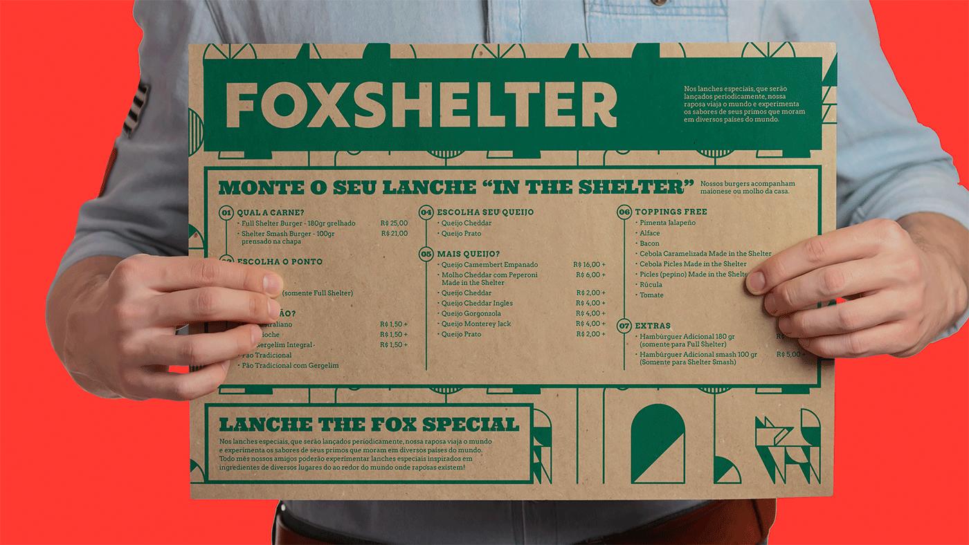 Foxshelter汉堡餐厅品牌VI设计