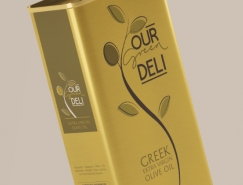 清新简约的Our Green Deli橄榄油包装
