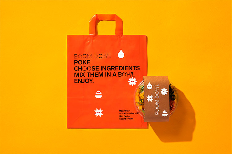 外卖餐厅Boom Bowl品牌Vi设计