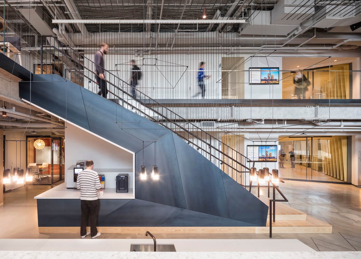 美国微软新英格兰研发中心办公空间设计