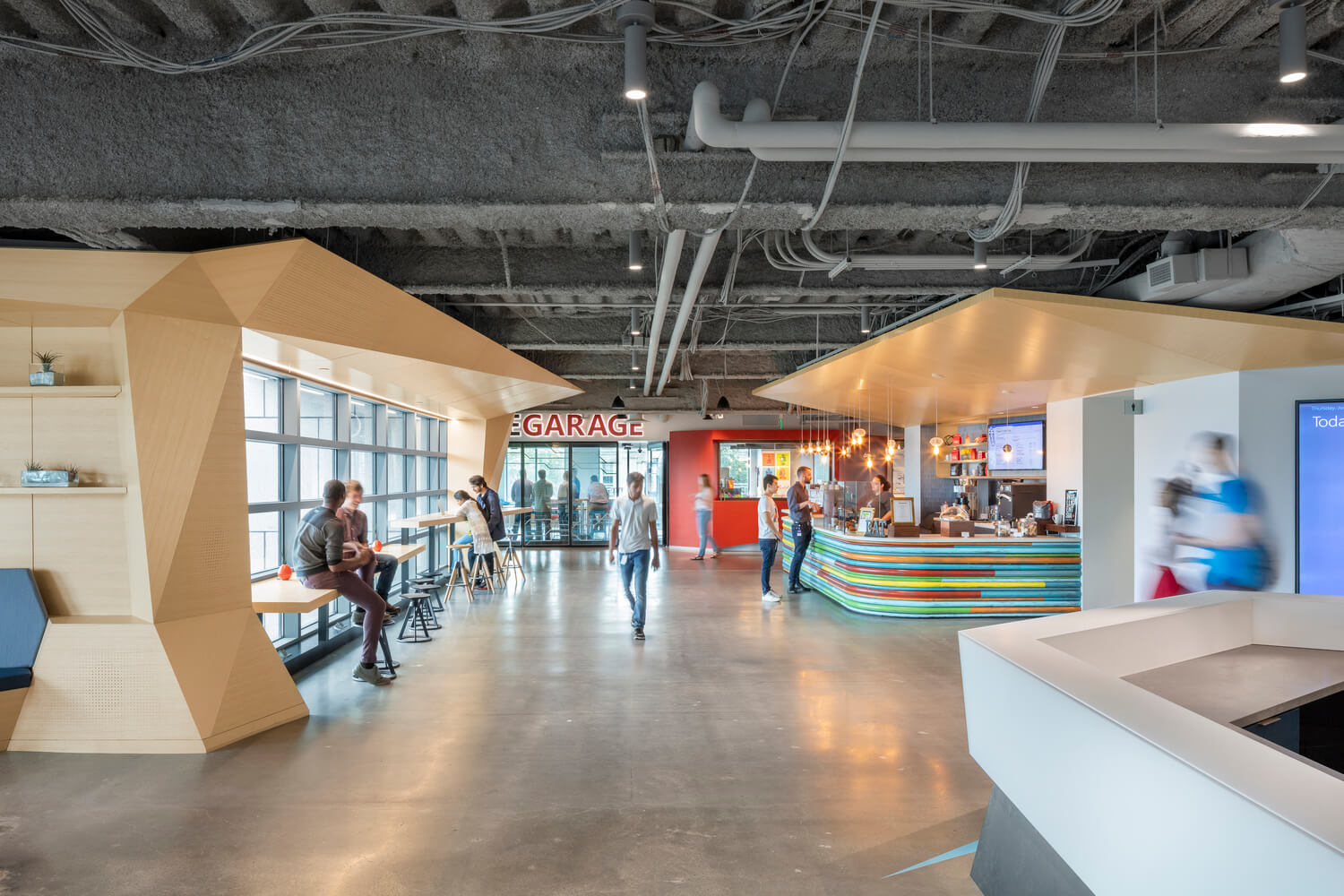 美国微软新英格兰研发中心办公空间设计
