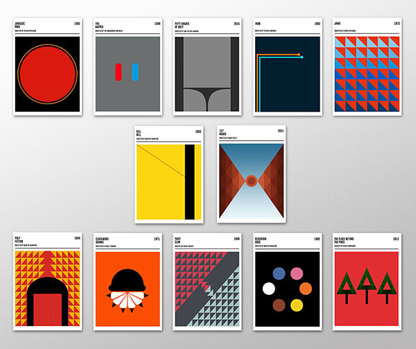 35款几何风格的创意海报设计