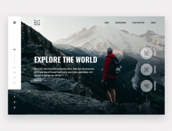 35个国外旅游网站UI设计