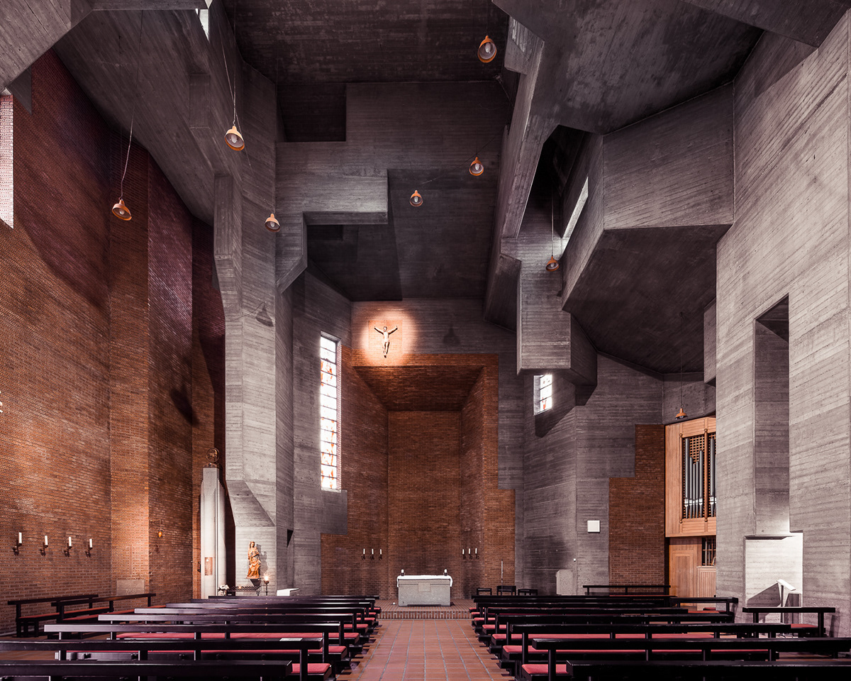 神圣的现代主义教堂空间设计