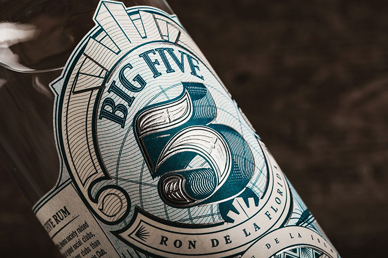 BIG Five朗姆酒包装设计
