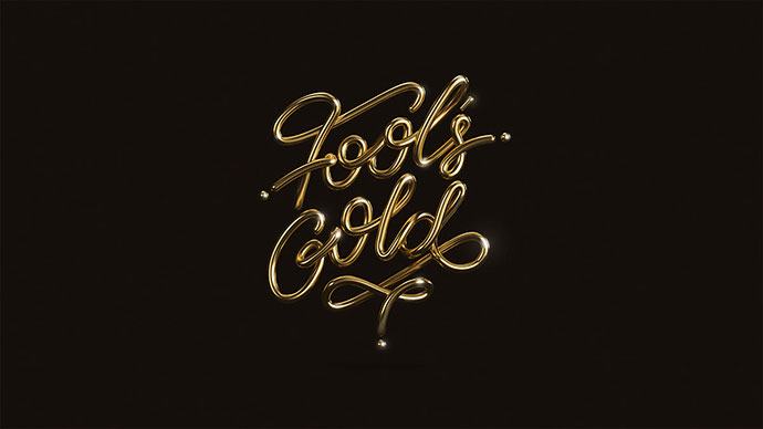20款高贵的3D金色字体设计