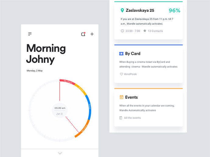 50款国外日程安排APP UI设计欣赏