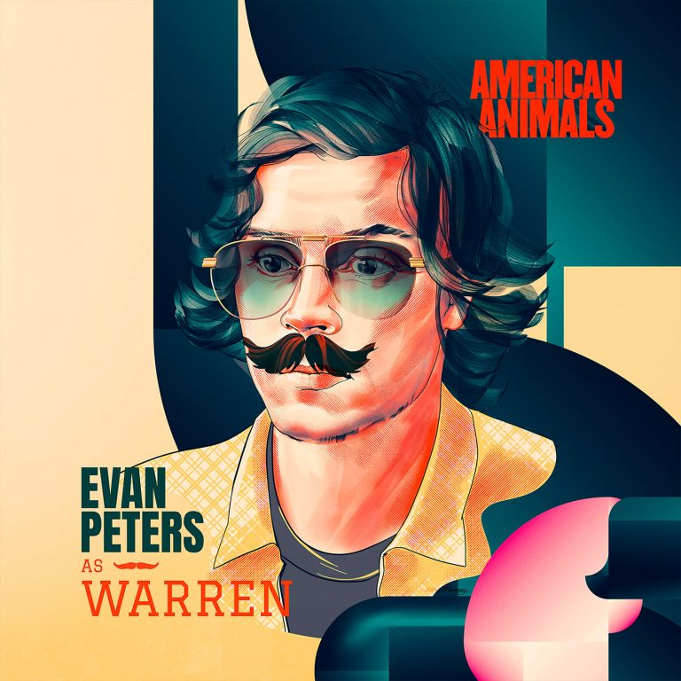 American Animals电影海报插画设计