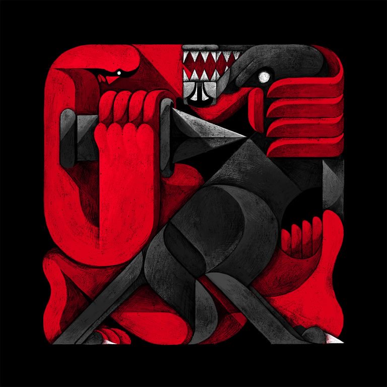 红色，黑色和白色：Oleg Smirnov插画欣赏