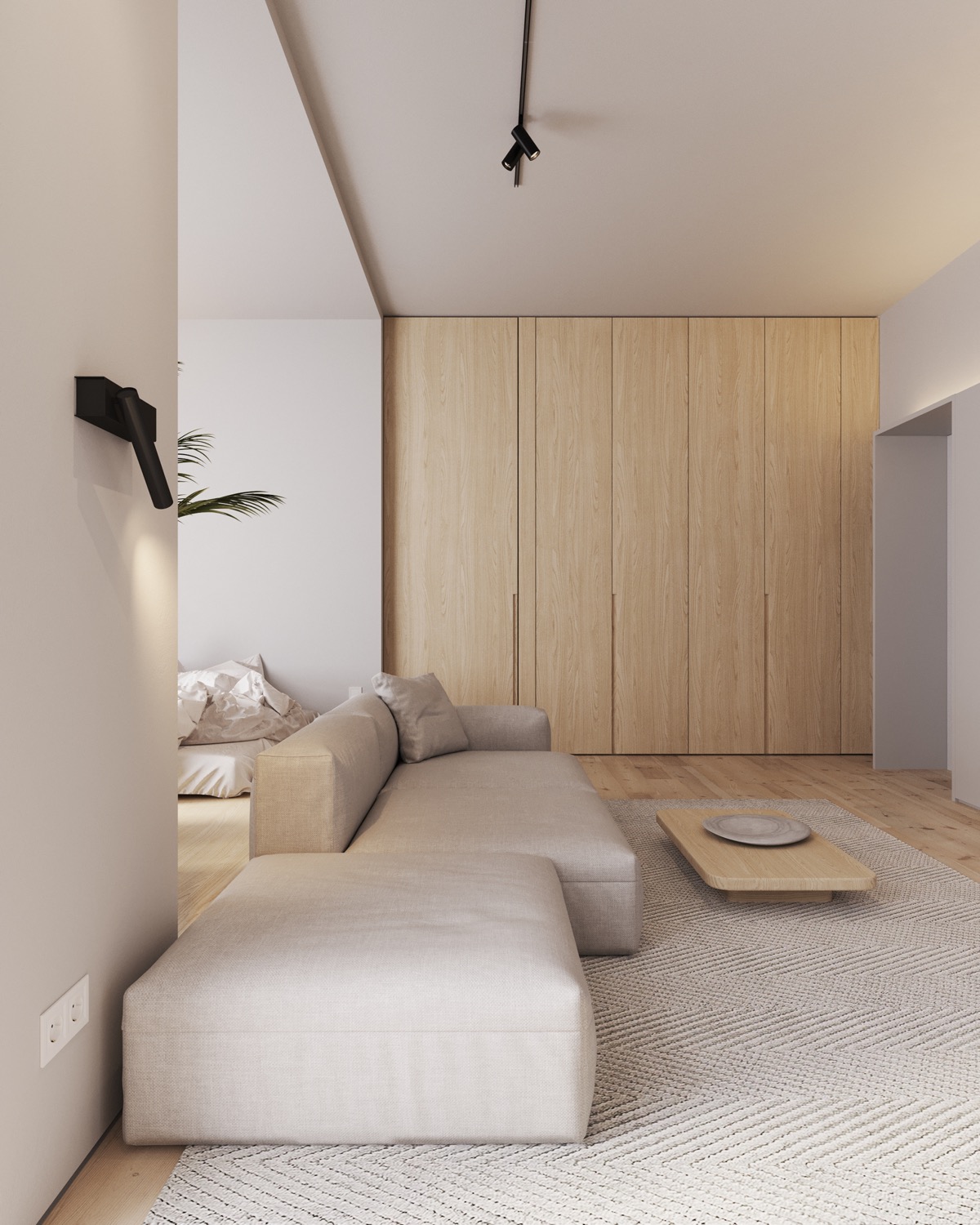 天然木材饰面的现代家居装修设计