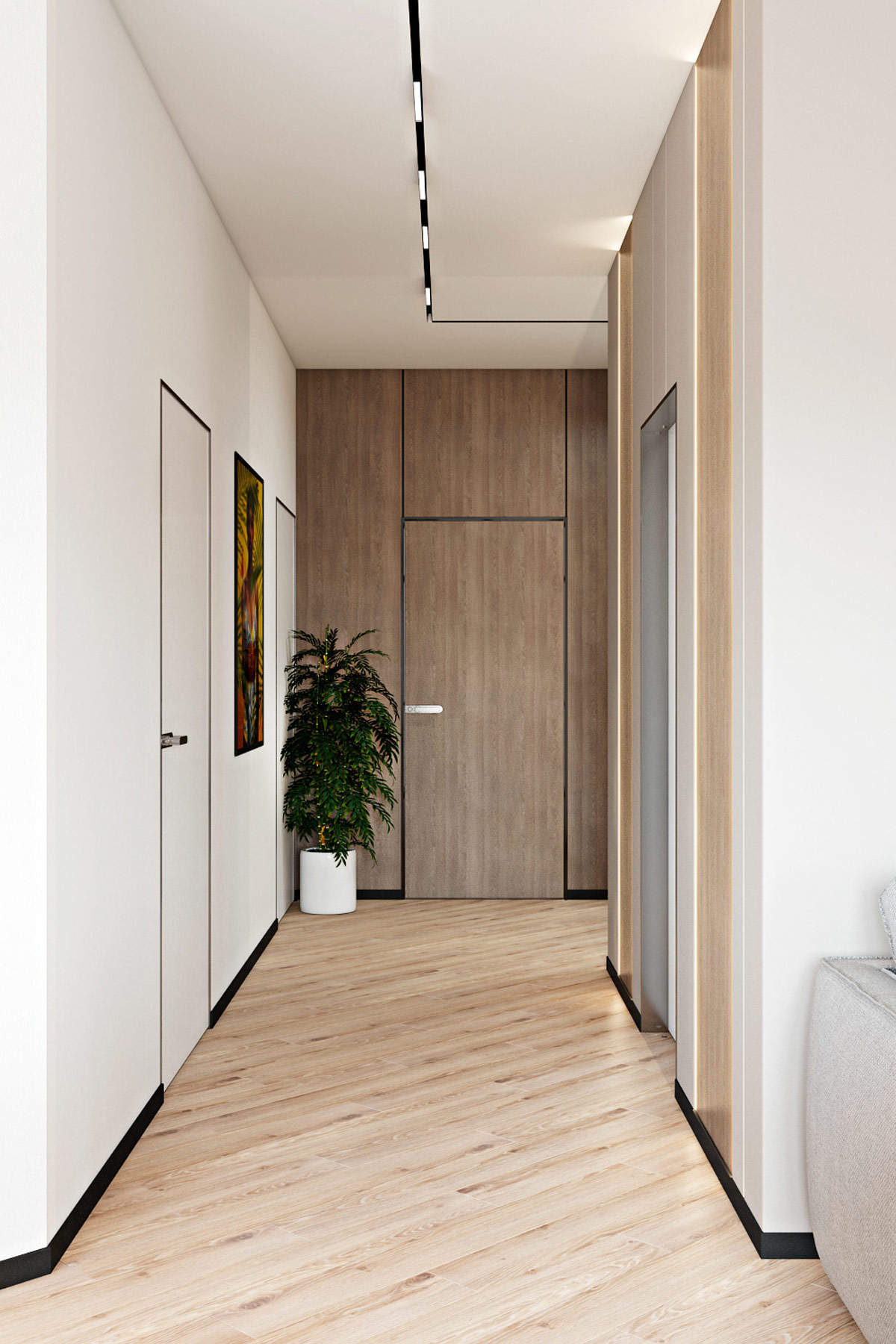 温馨现代开放式空间的三居室设计