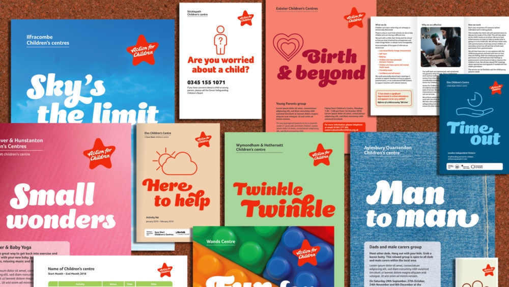 英国儿童公益机构Action for Children品牌形象设计