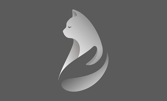 可爱猫咪logo设计欣赏