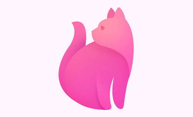 可爱猫咪logo设计欣赏