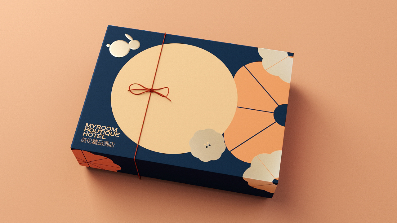 美伦精品酒店月饼礼盒包装设计