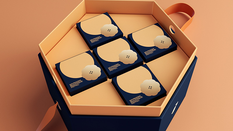 美伦精品酒店月饼礼盒包装设计