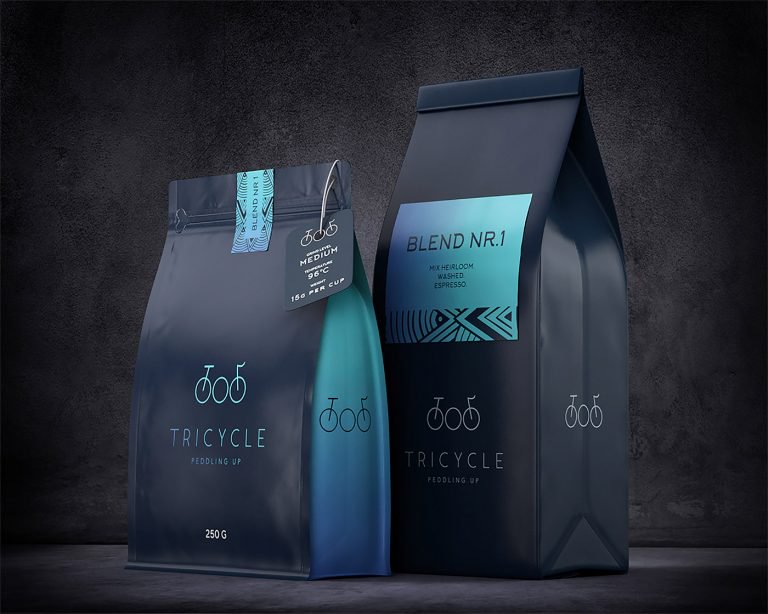 咖啡烘焙店Tricycle品牌和包装设计