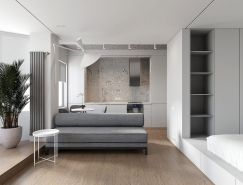 两间极简主义风格一居室小公寓空间设计