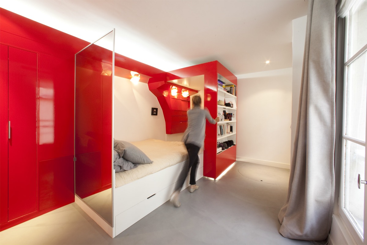 51个大胆、浪漫的红色卧室设计